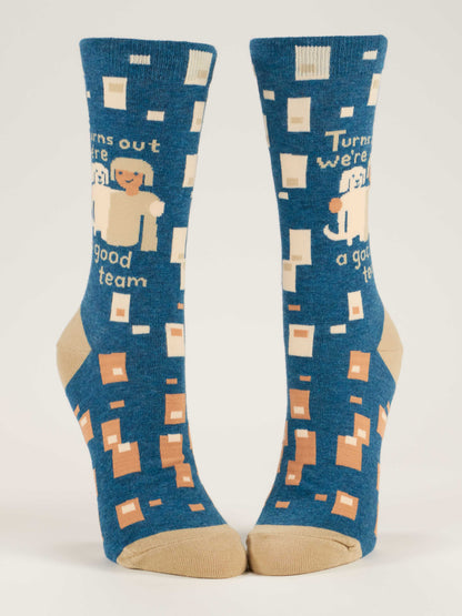 We're A Good Team Crew Socks - W