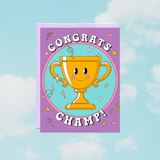 Congrats Champ! Greeting Card