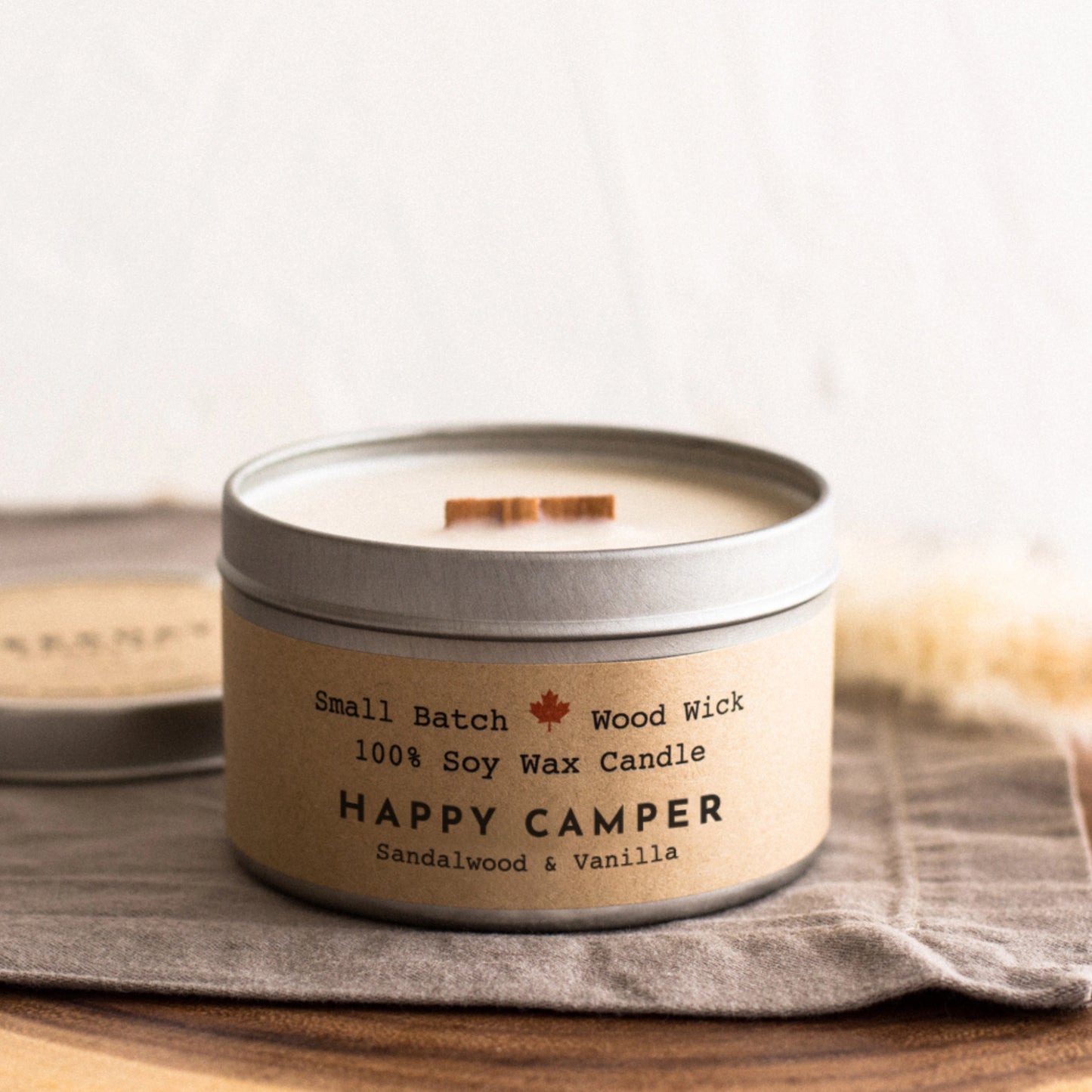 Happy Camper - Wood Wick Candle