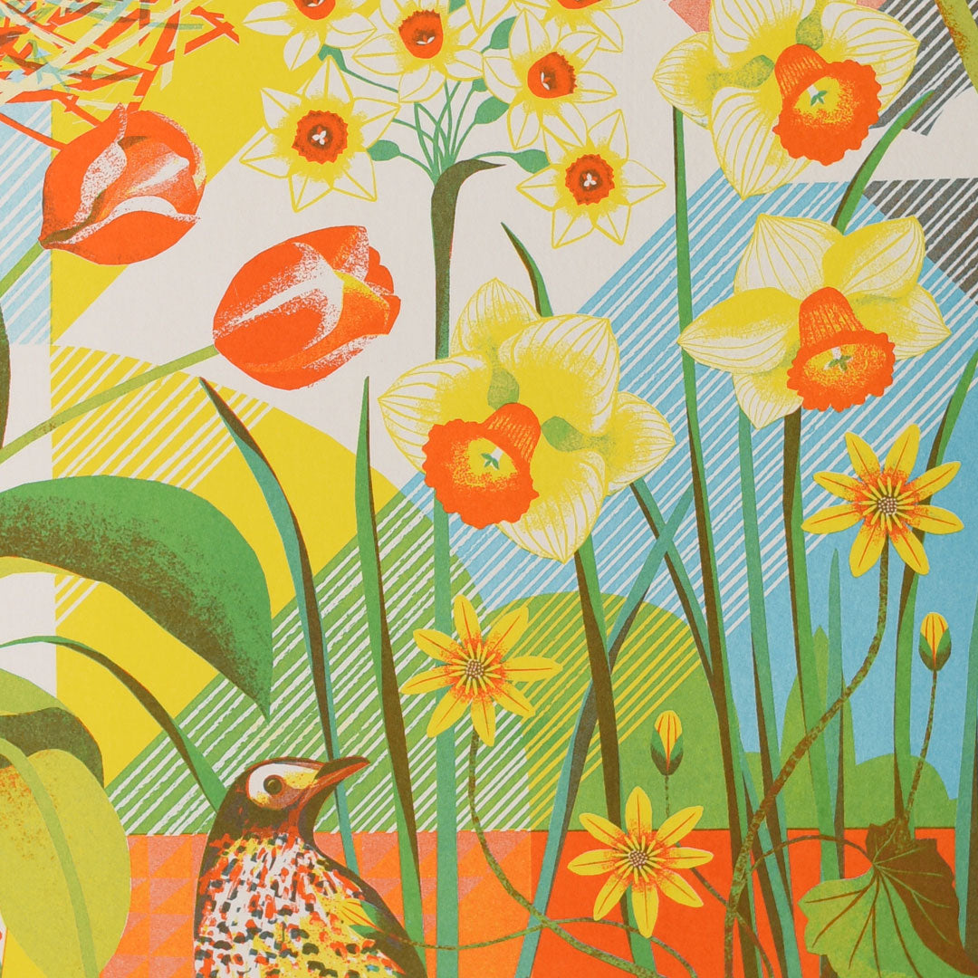 April - A3 Risograph Print