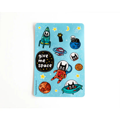 Space Cat Sticker Sheet