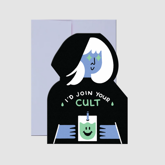 Cultist Die Cut Flat Greeting Card