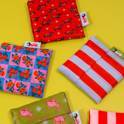 Charming Florals Foldable Nylon Tote