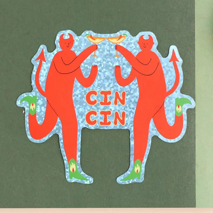 Margherita Devils Glitter Vinyl Sticker