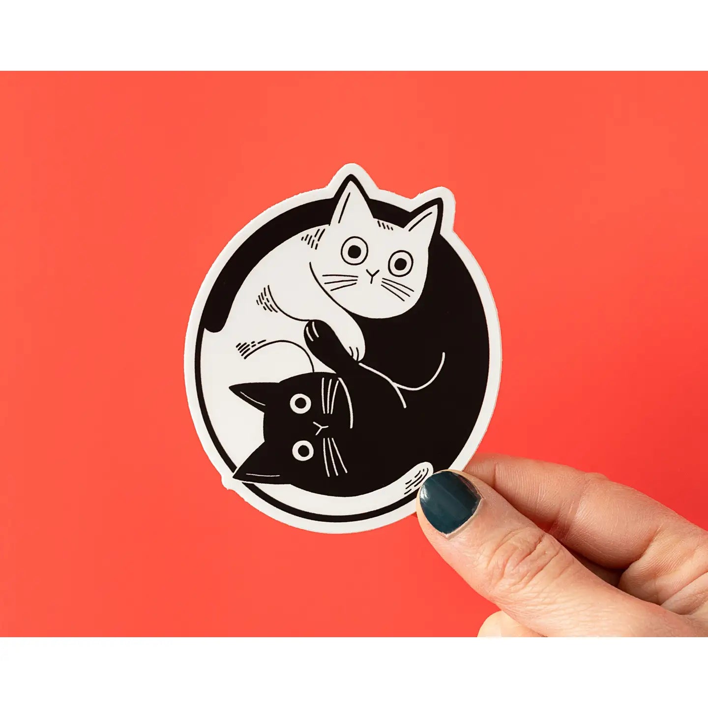 Yin Yang Cats Magnet