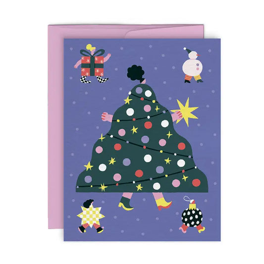 Parade Tree Holiday Greeting Card