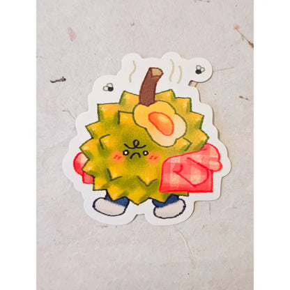 Glossy Stinky Durian Vinyl Sticker