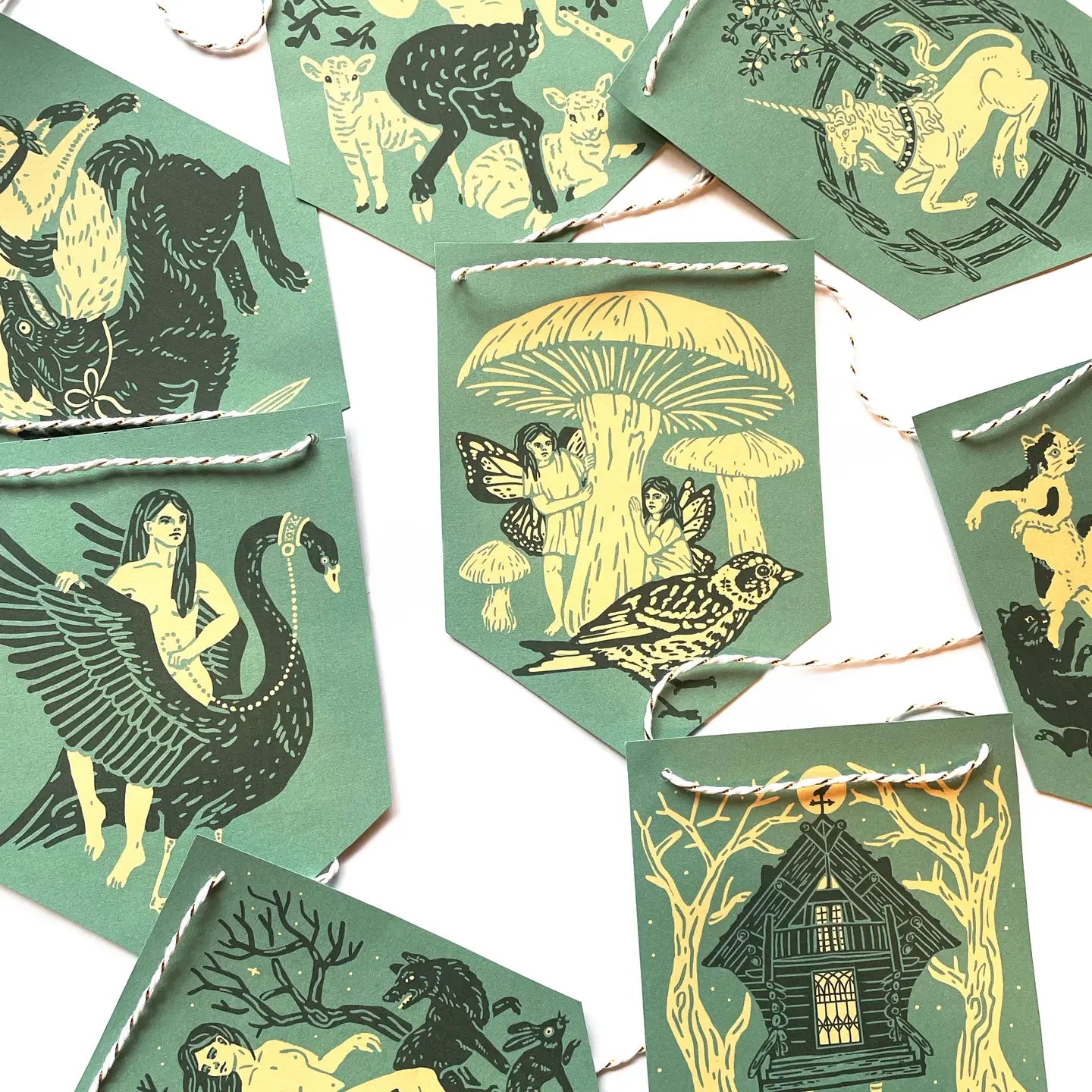 Deep Forest Folklore Paper Garland