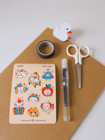 Cuties Sticker Sheet