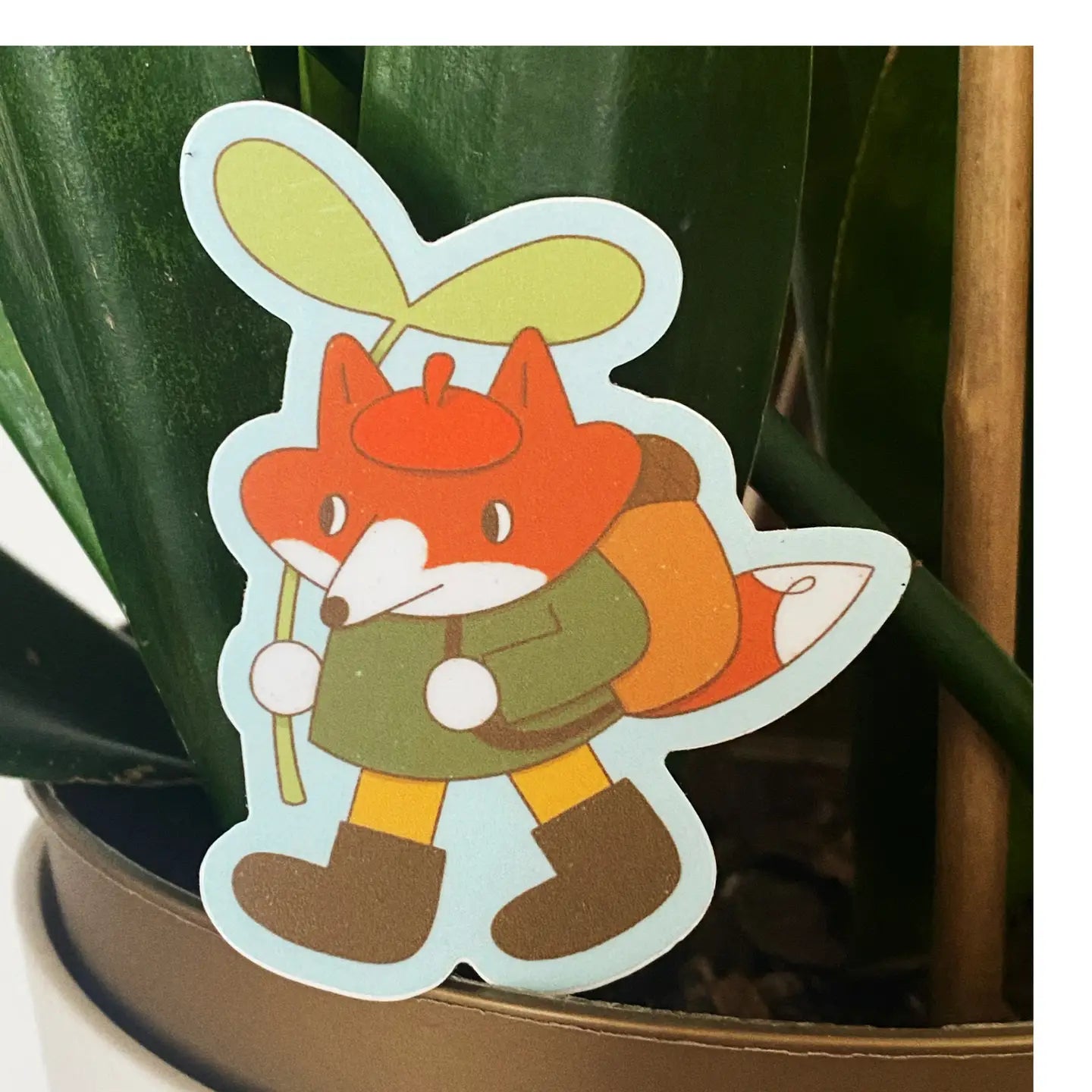 Little Explorer Fox Sticker