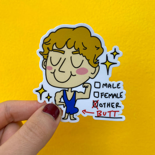 Connor Storrie Butt Vinyl Sticker
