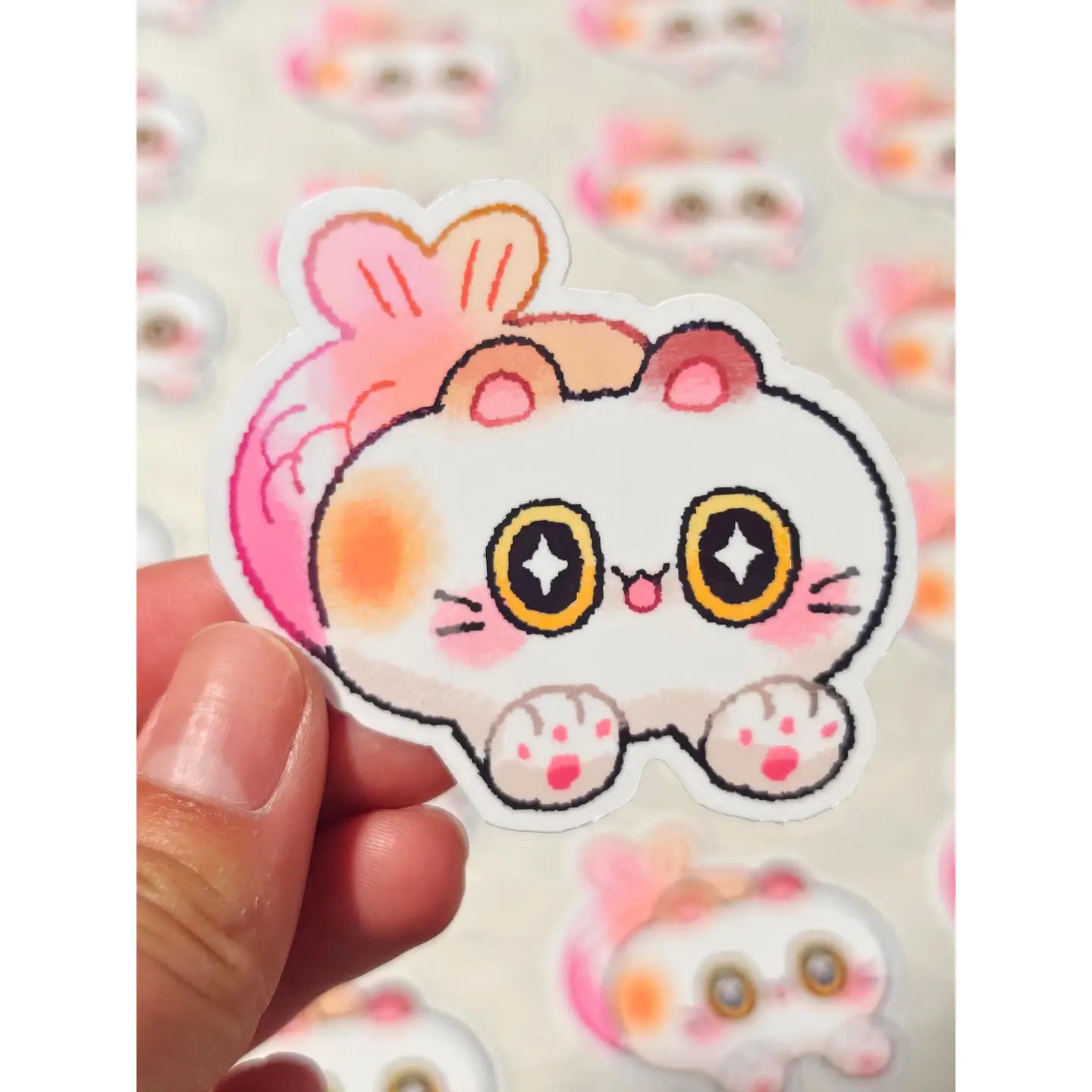 Glossy Mercat Vinyl Sticker