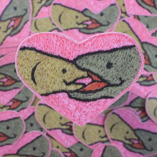 Love Heart Fish Vinyl Sticker - Vinyl Sticker