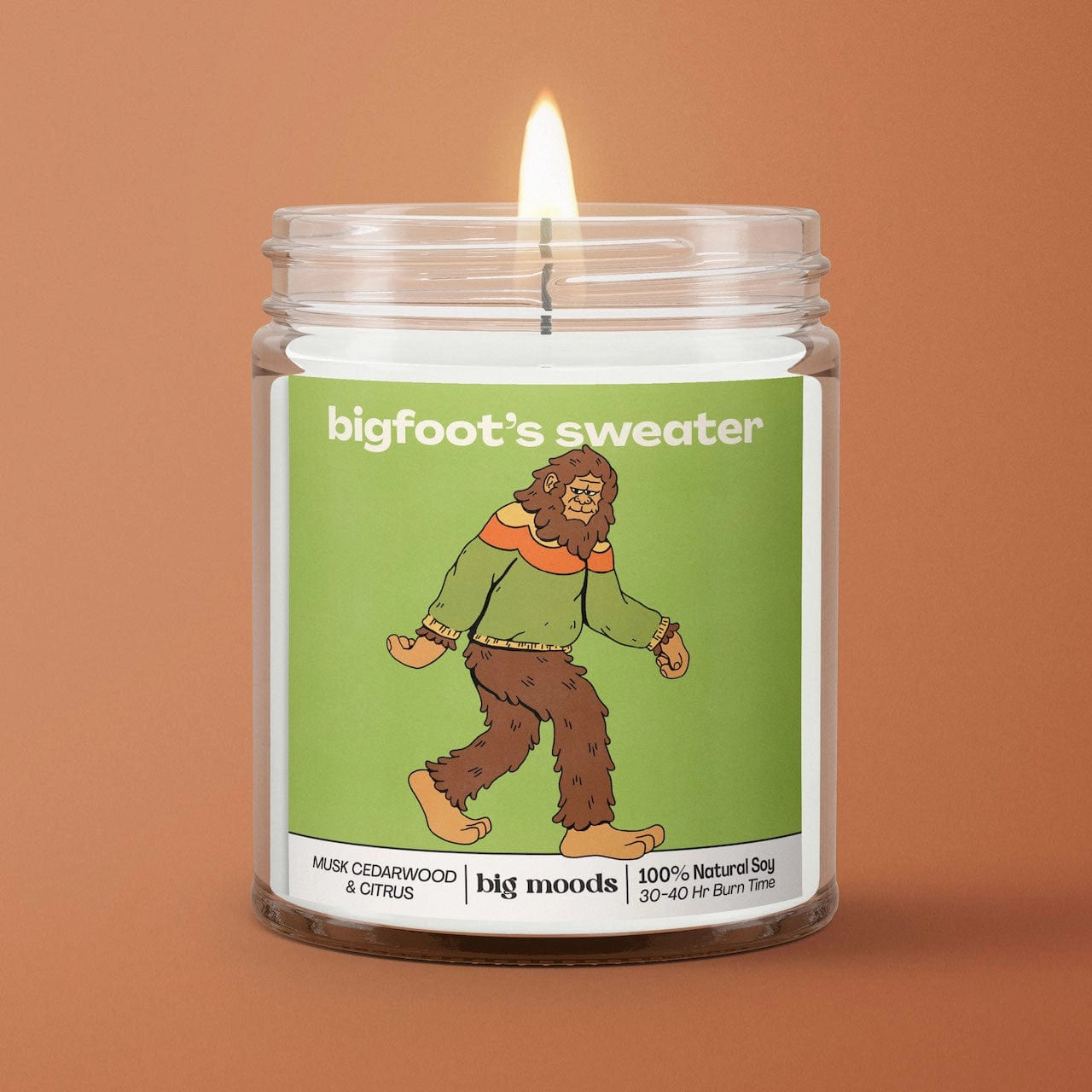 "Bigfoot's Sweater" - Musk, Cedarwood, & Citrus Soy Candle