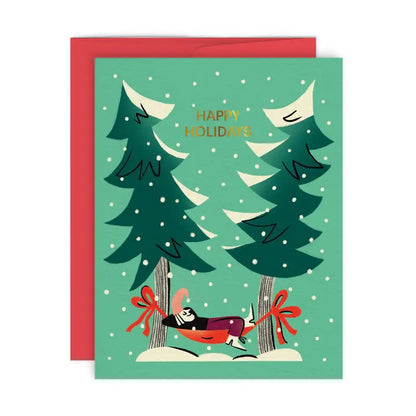 Hammock Trees Holiday Greeting card