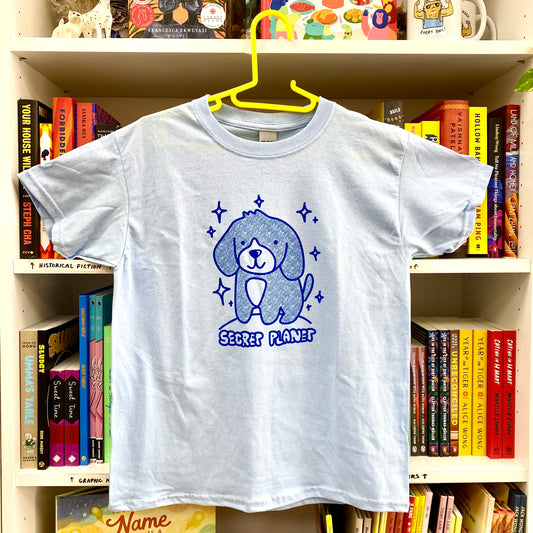 Youth Blue Pup Tee