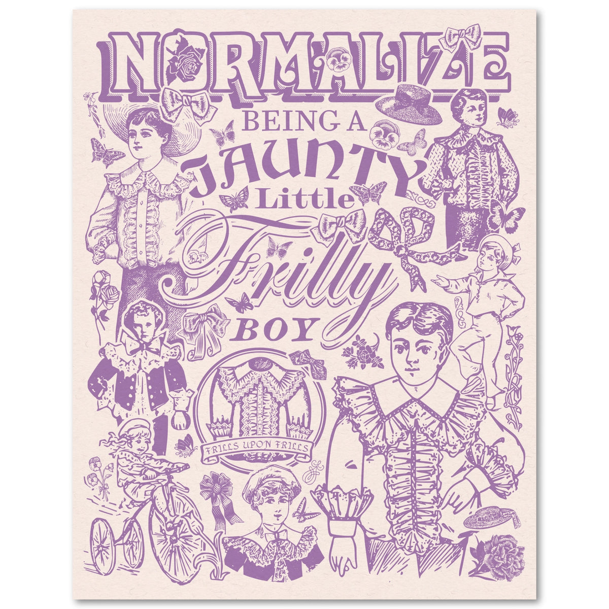 Frilly Boy - Risograph Print