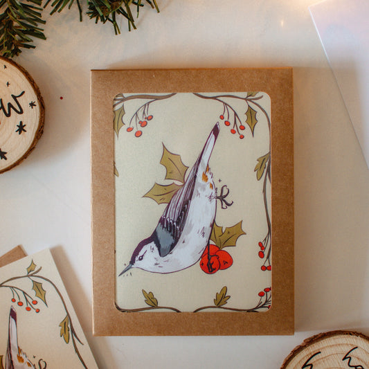 Nuthatch Boxed Christmas Card Set