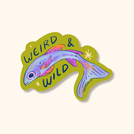 Weird and Wild Fish Sticker