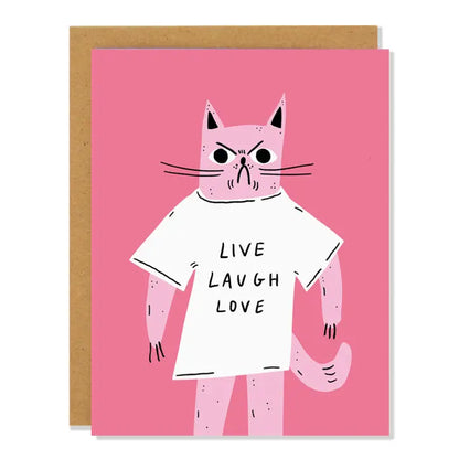 Live Laugh Love Greeting Card