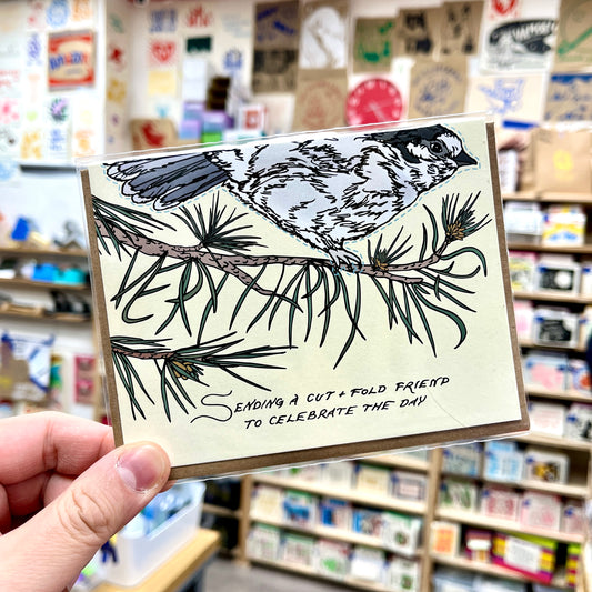 Cut and Fold Craft Card - Whiskey Jack