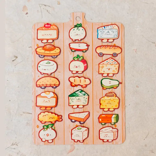 Glossy Cheese Charcuterie Magnetic Board