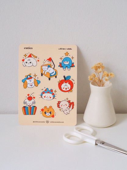 Cuties Sticker Sheet