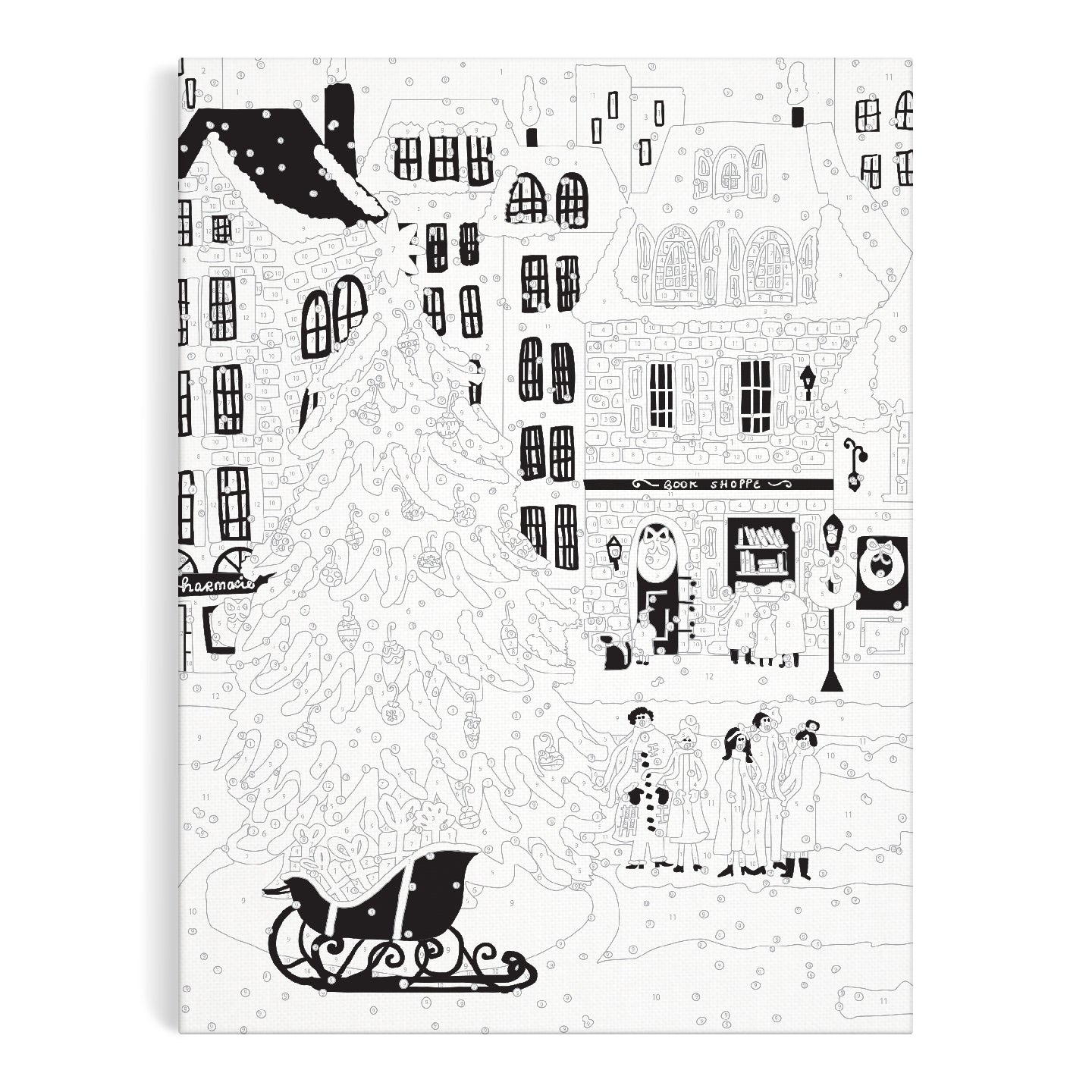 Joy Laforme Christmas Square 9 x 12 Paint by Number Kit