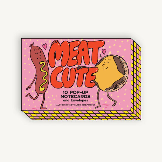 Meat Cute - 10 Pop Up Notecards