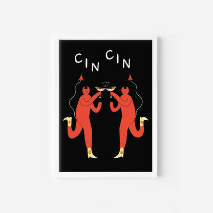 Devil Cin Cin Margherita Art Print