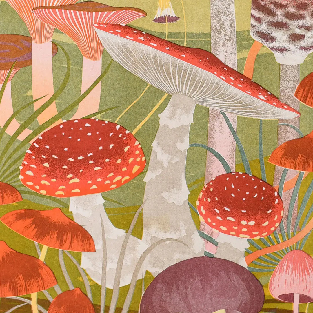 Fungi - A3 Risograph Print