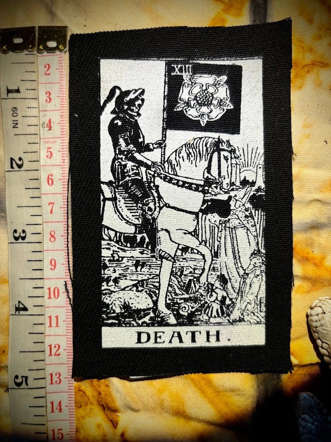 Death Tarot Card Patch