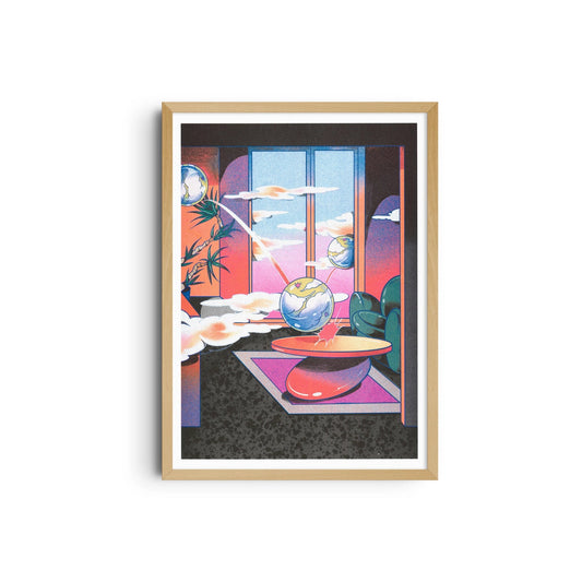 Cloudy Room Night - A3 Poster - Beya Panicha