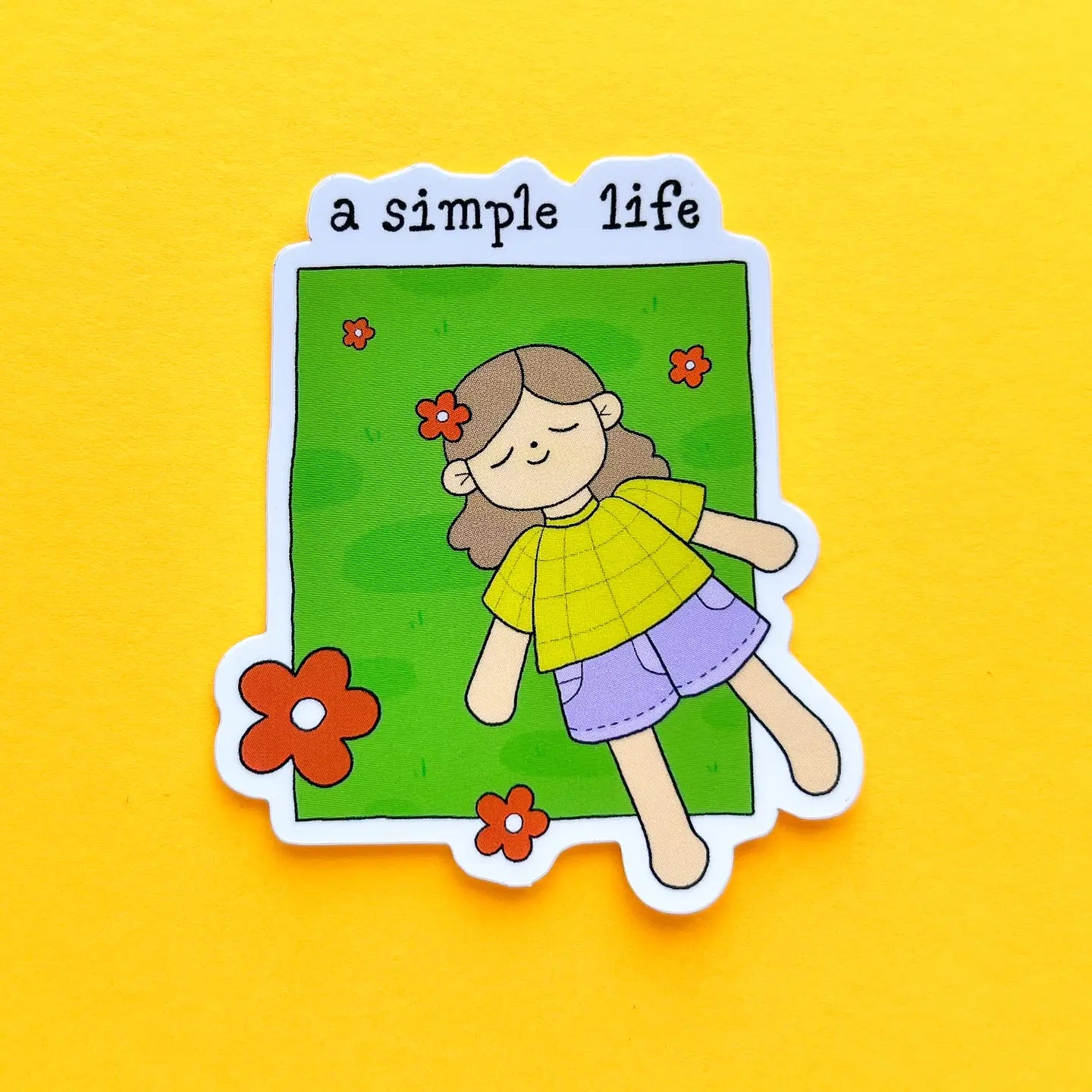 A Simple Life Vinyl Sticker