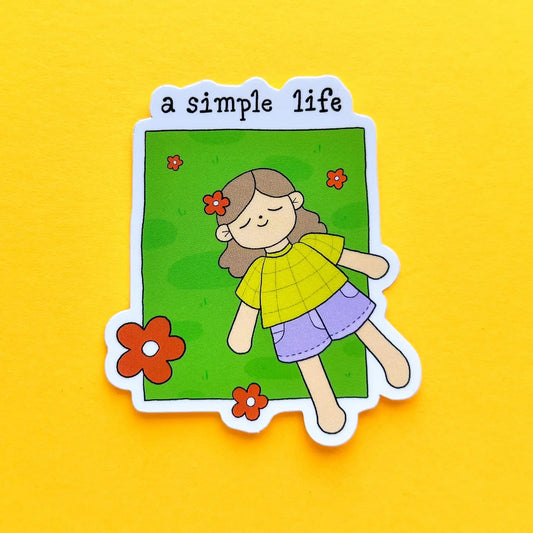 A Simple Life Vinyl Sticker