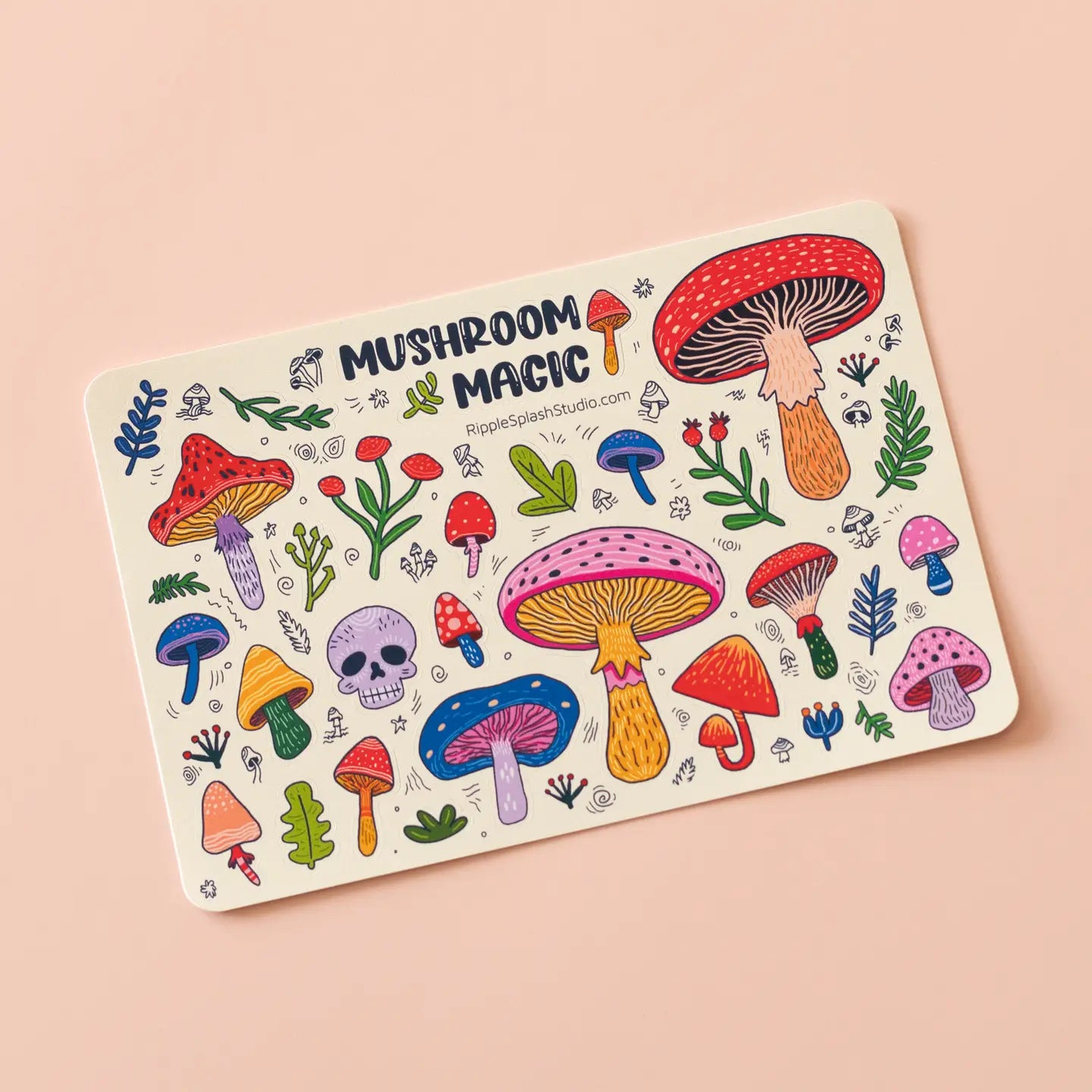 Mushrooms Sticker Sheet