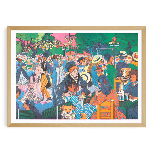 Bal Du Moulin De La Galette - Poster - María Jesús Contreras