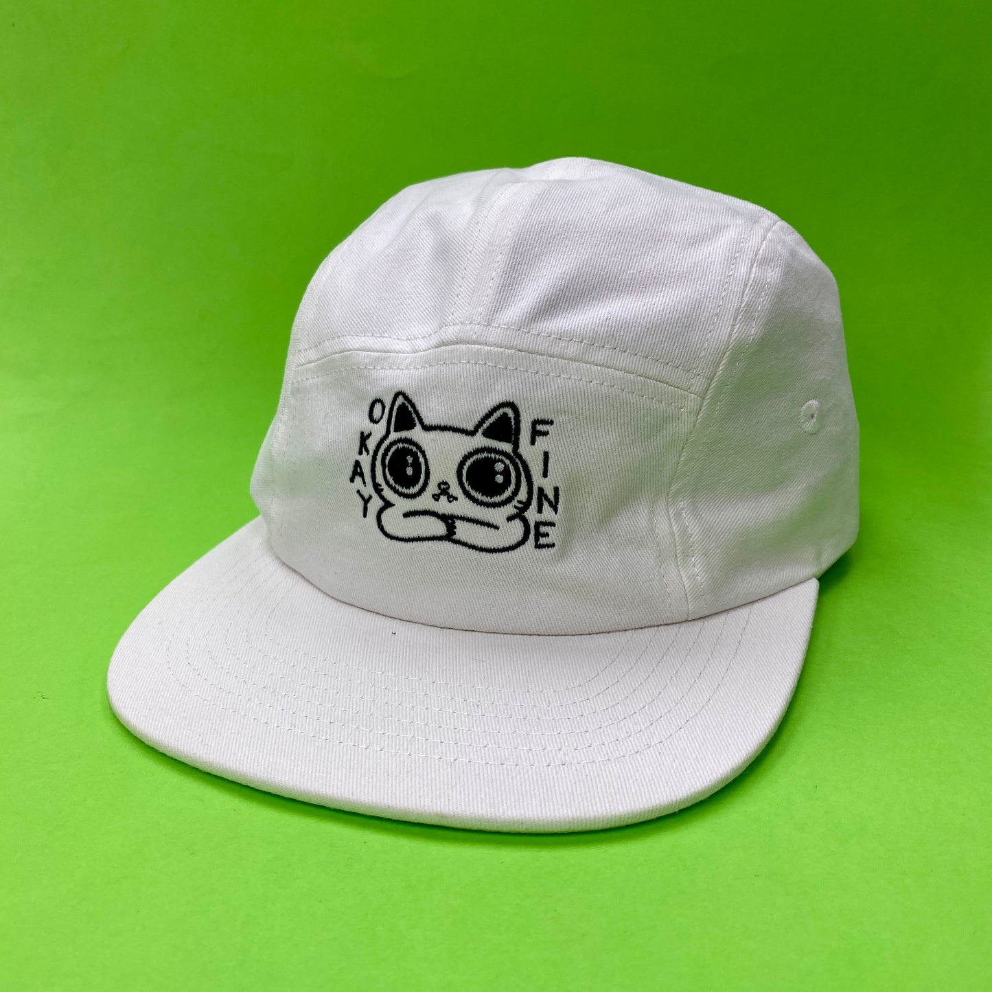 OKAY FINE Cat 5-Panel Hat