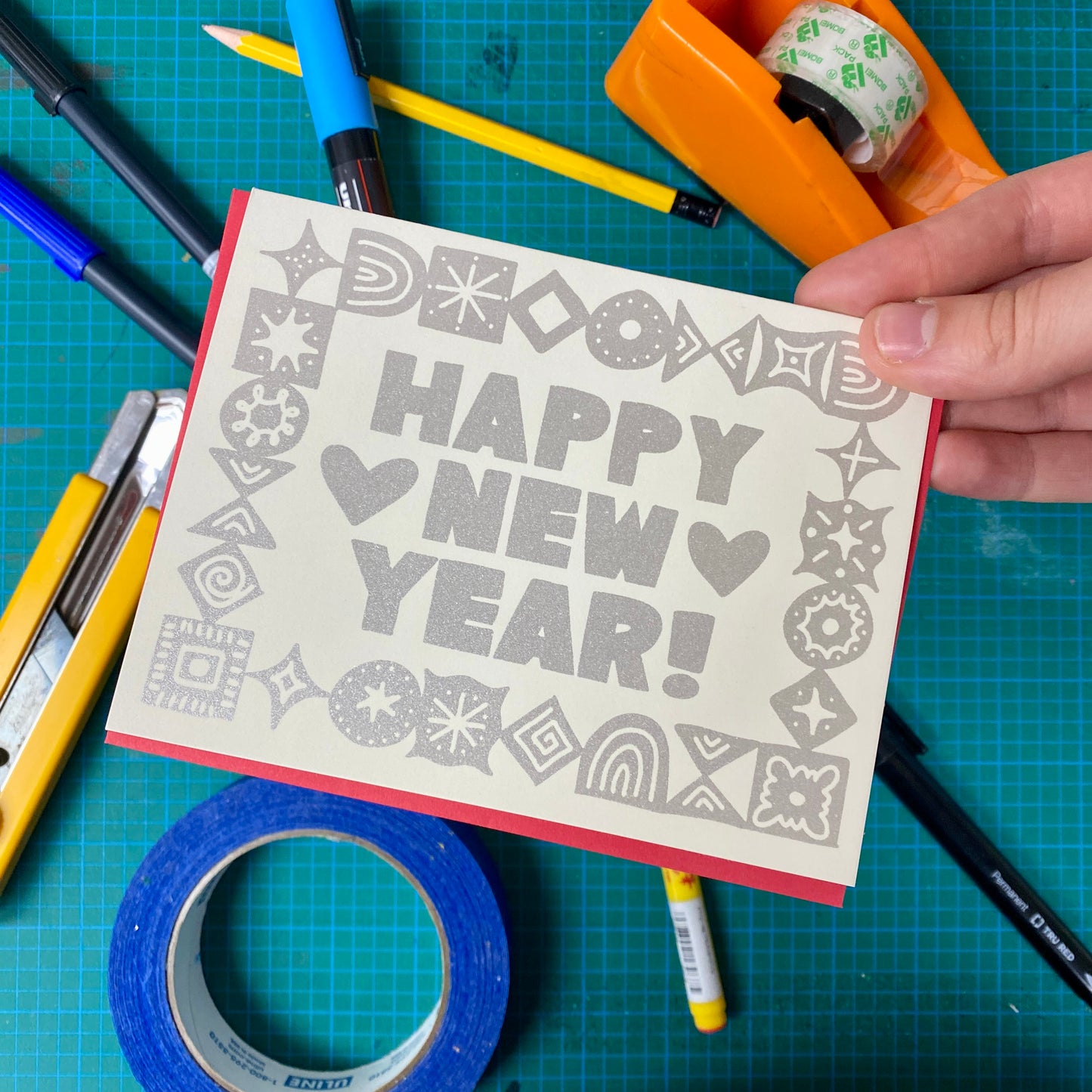 Happy New Year Greeting Card