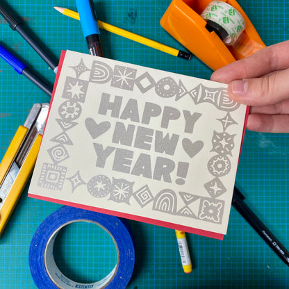 Happy New Year Greeting Card