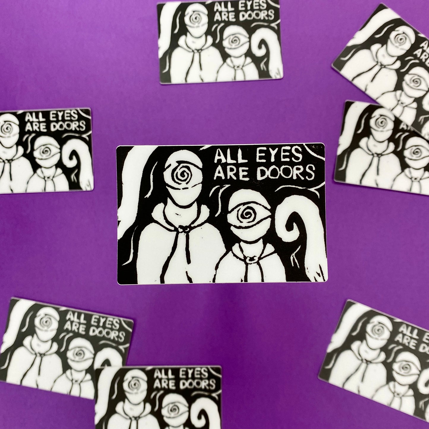 ALL EYES ARE DOORS Vinyl Sticker