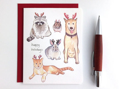 Holiday Antlers - Card Set of 6