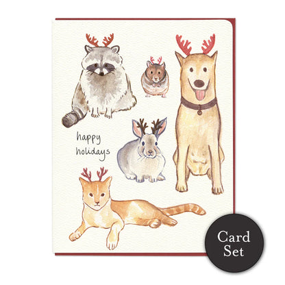 Holiday Antlers - Card Set of 6