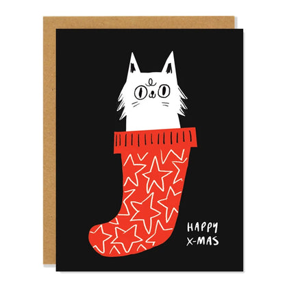 Christmas Stocking Holiday Greeting Card