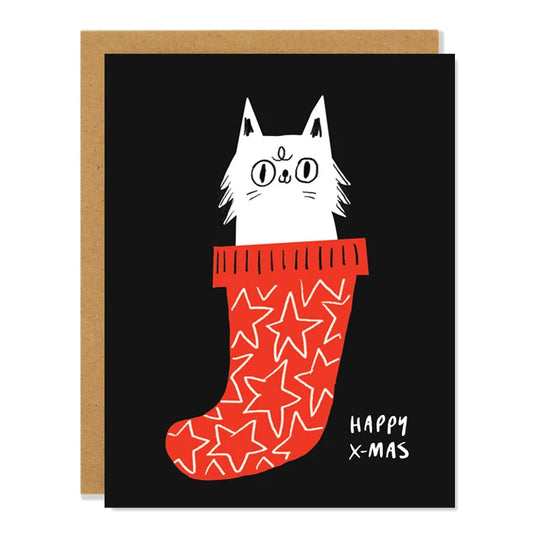 Christmas Stocking Holiday Greeting Card