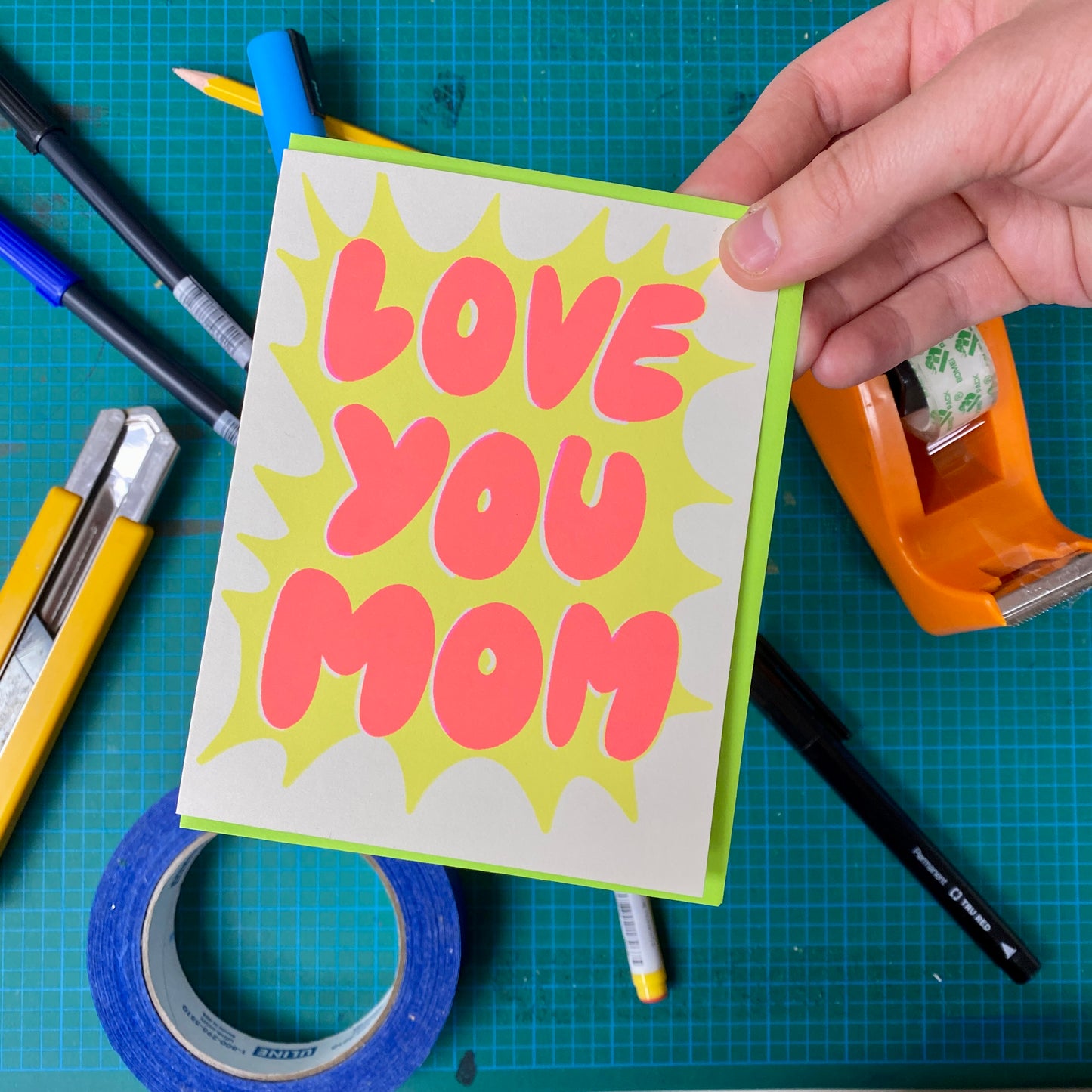 Love You Mom Greeting Card