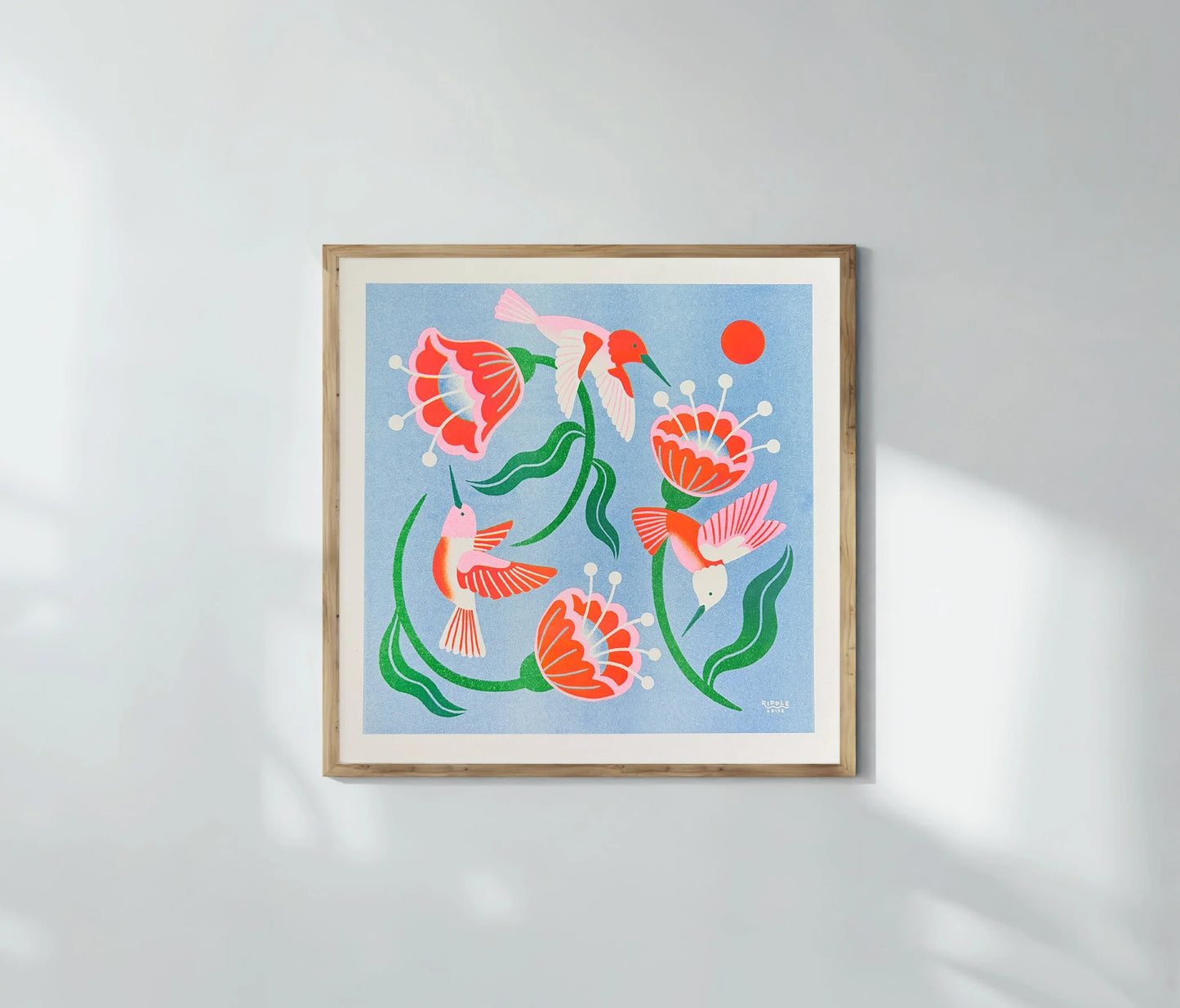 Blooming Together Risograph Print