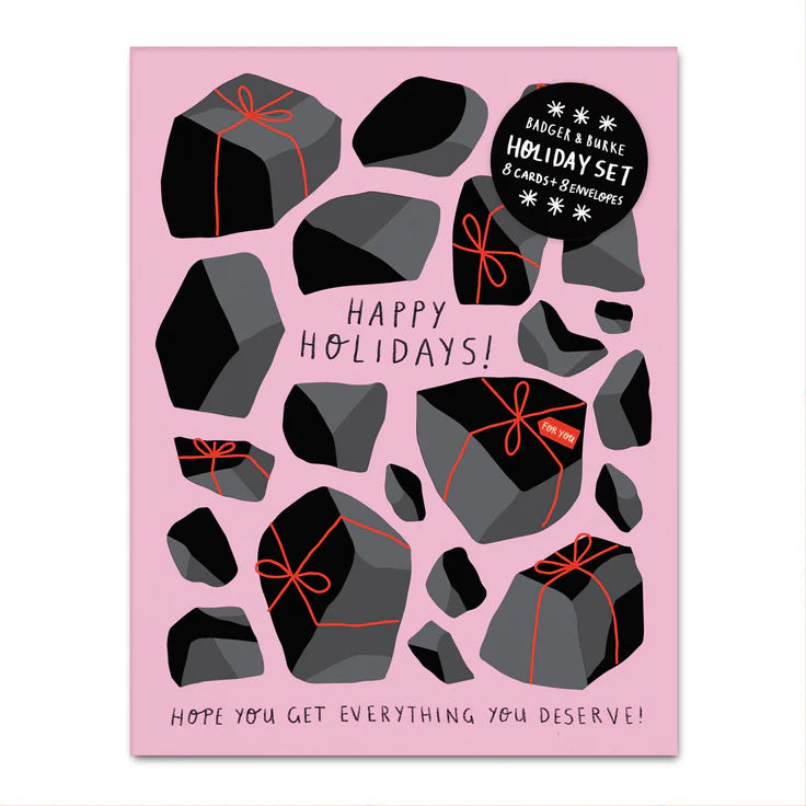 Coal Holiday Greeting Card