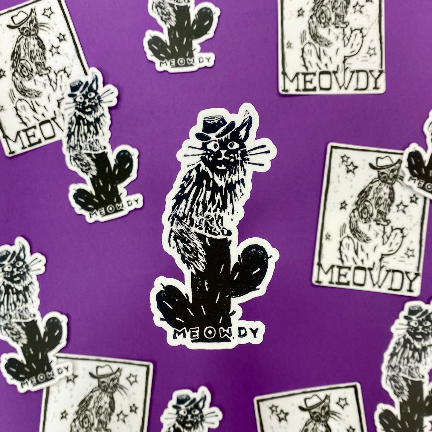 Meowdy 1.0 Vinyl Sticker