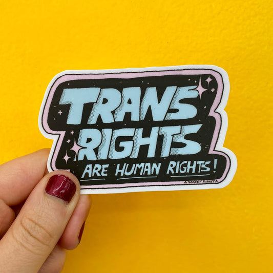 Trans Rights Are Human Rights Vinyl Sticker